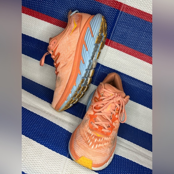 ✨🎉 HOKA Gaviota Mafate Speed 4 Peach Women’s Size 9.5 B Athletic Running Shoes - Picture 14 of 16
